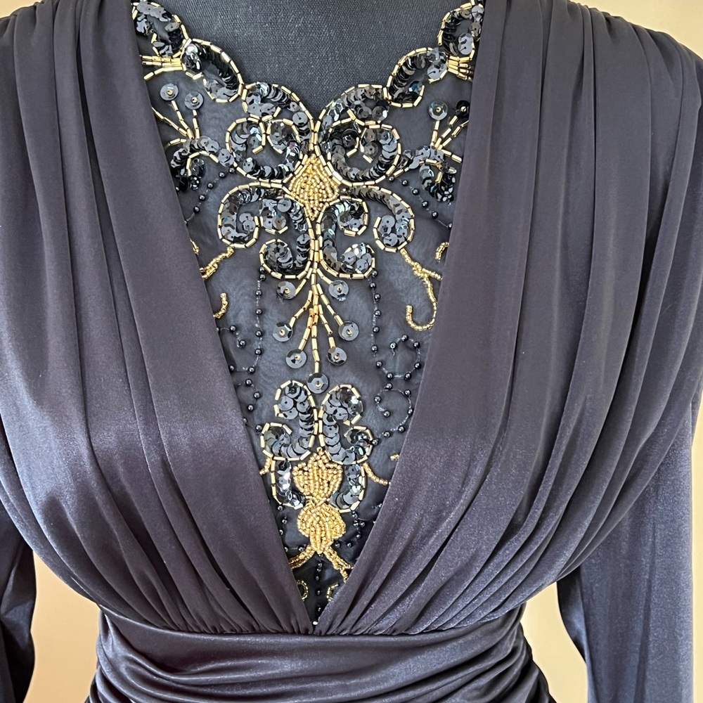 Vintage 80’s Abby Kent Beaded Cocktail Dress: sz. 6 Dynasty Designing Women - Picture 7 of 11